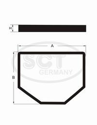 SCT GERMANY Suodatin, sisäilma SAK 266